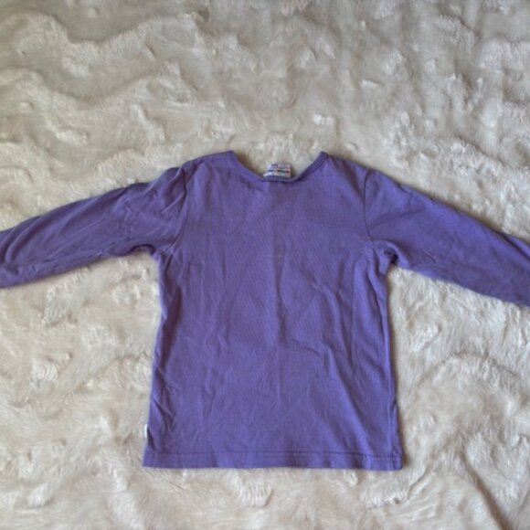 2/$30 Please Mum Purple LS shirt Puppy Love Hearts Girls Size 36MTH Vintage - Picture 7 of 12